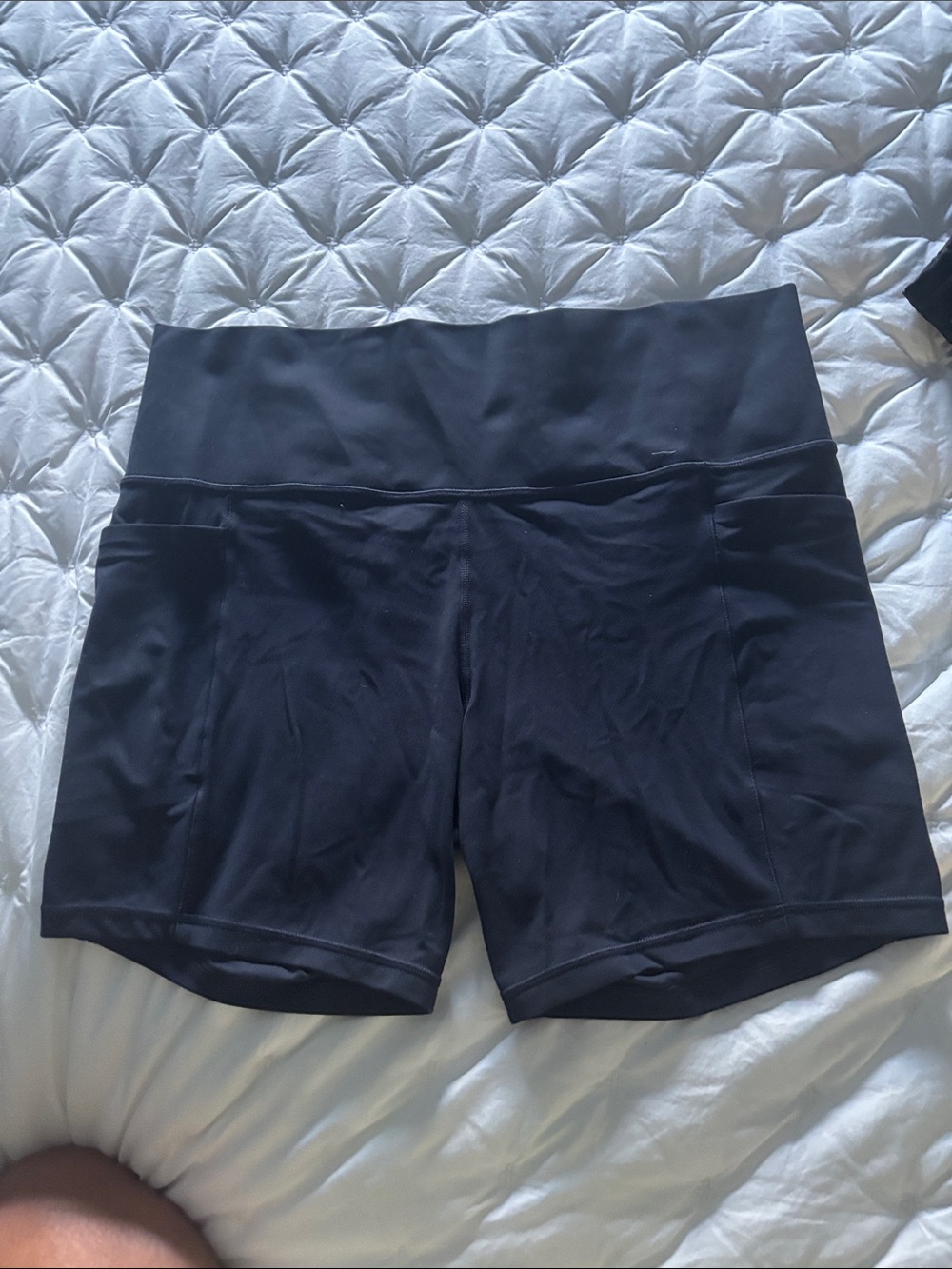Athleta navy blue High-Rise Athletic Shorts with Side Pockets